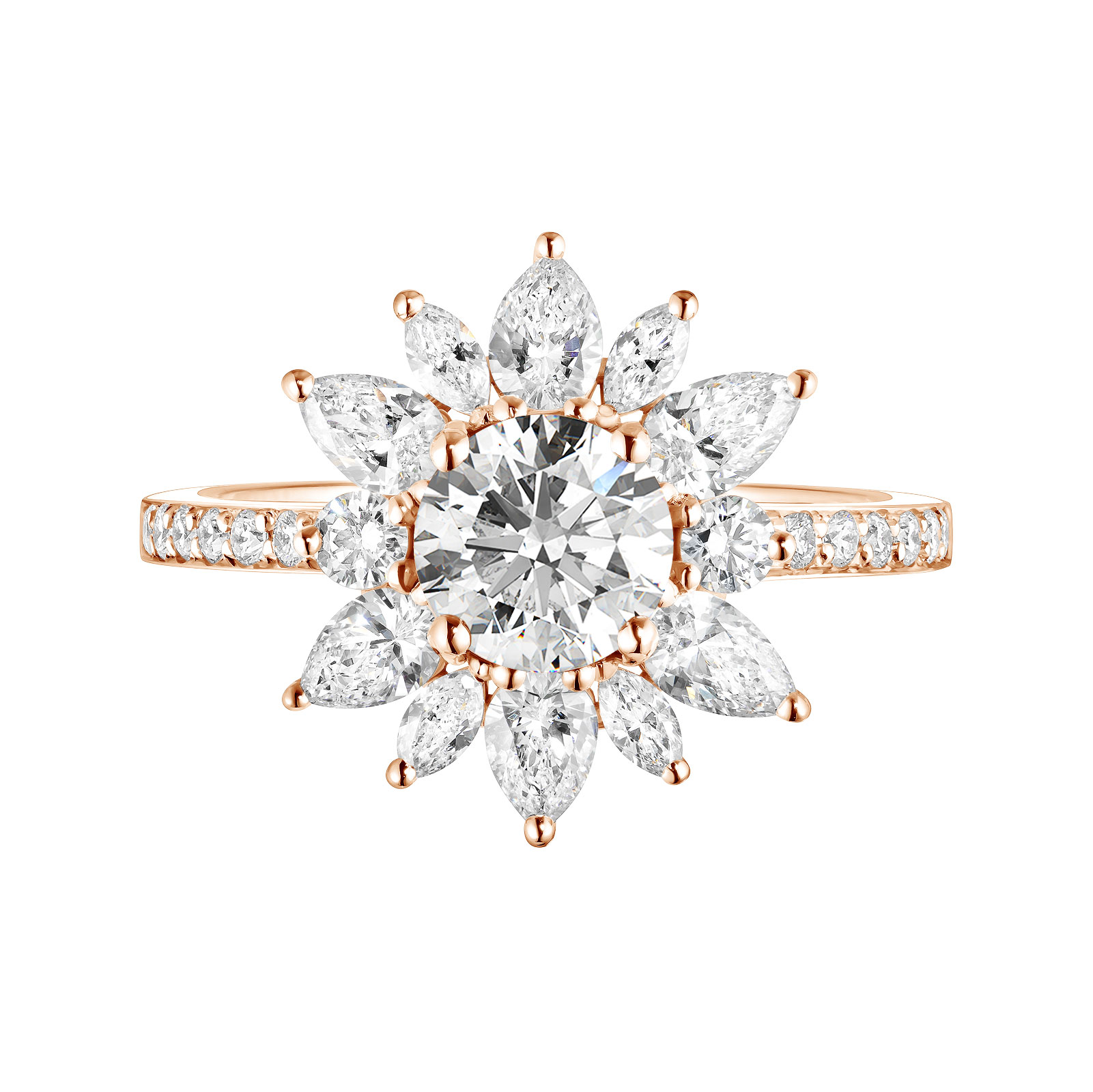 Ring Roségold Diamant EverBloom Prima 1