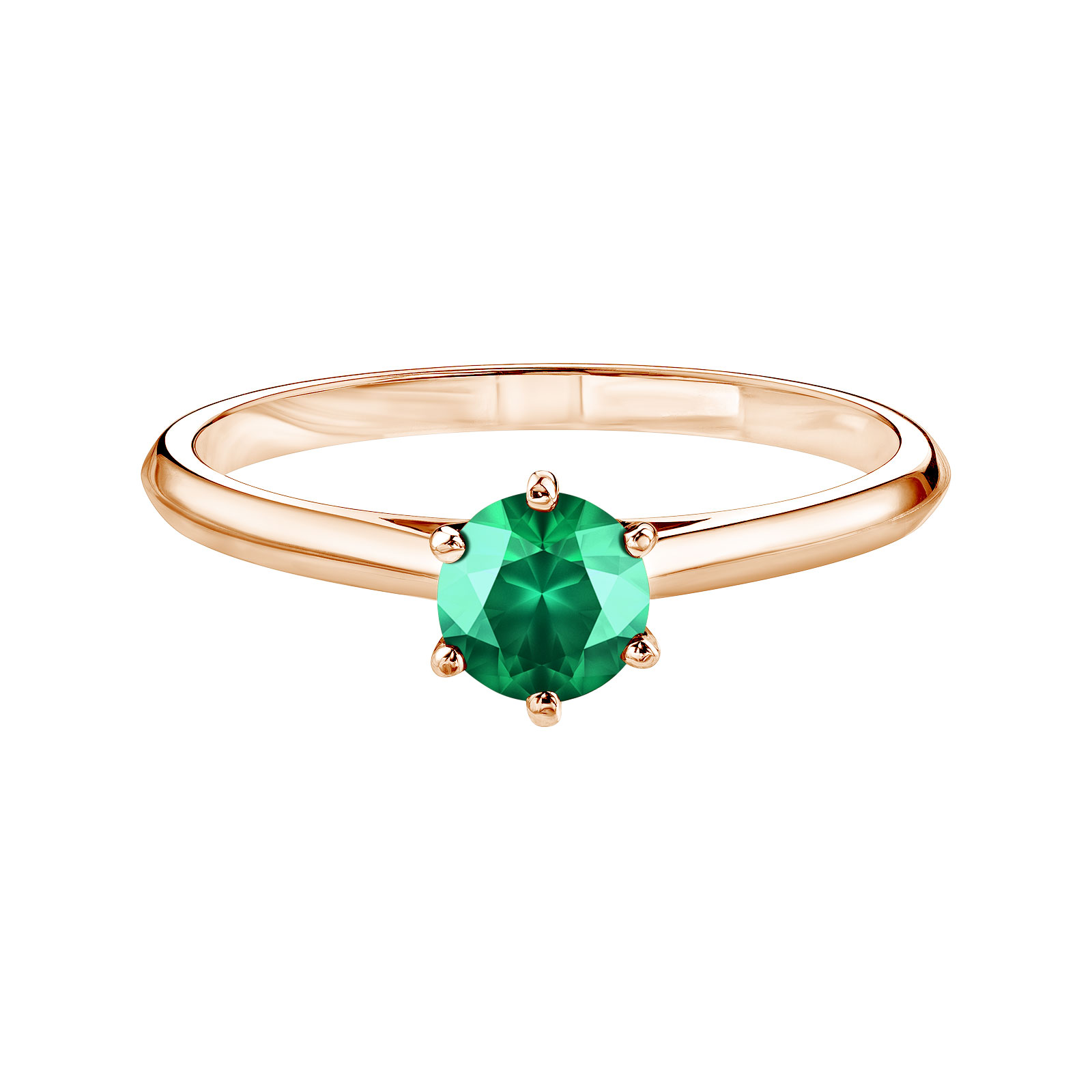 Ring Rose gold Emerald Little Lady 1