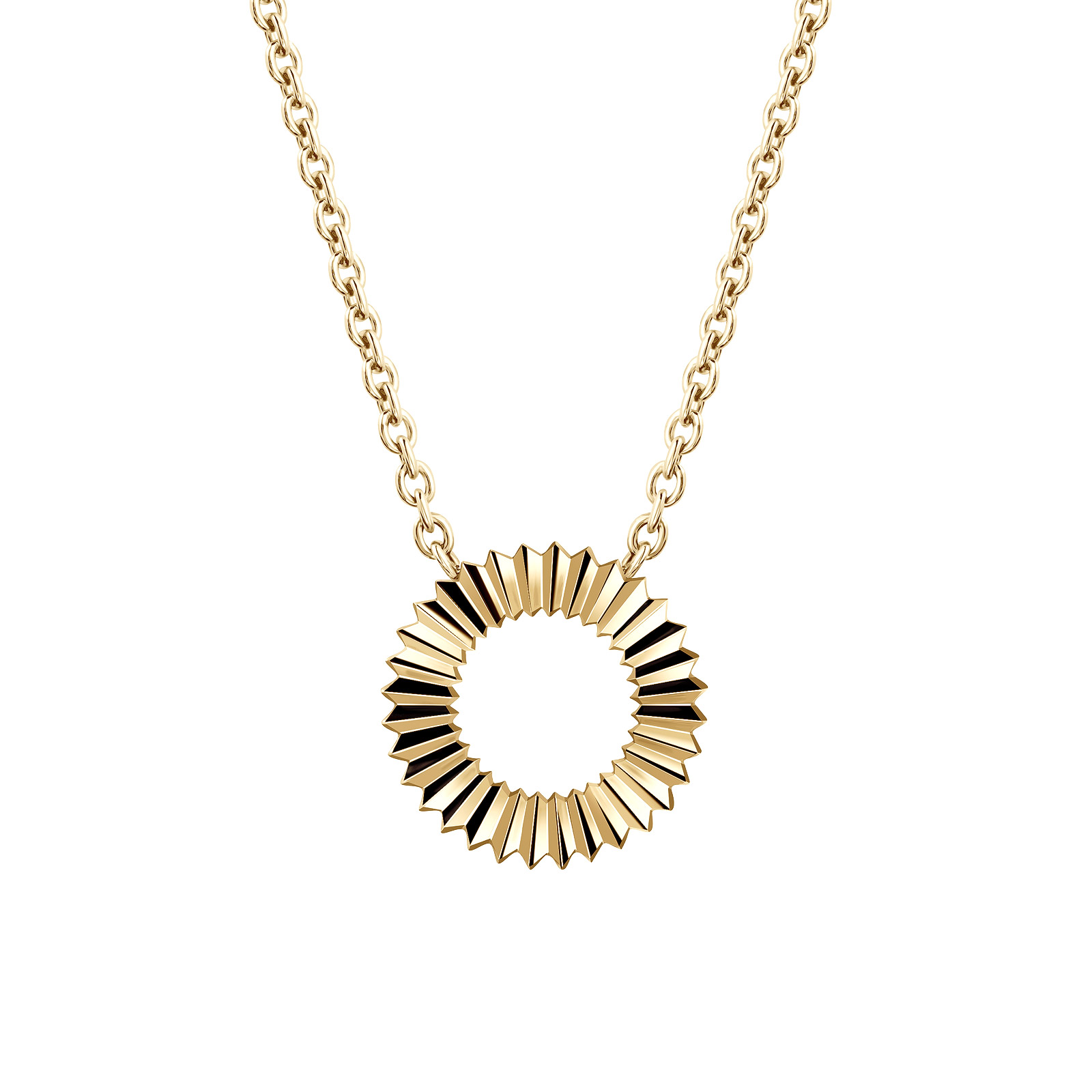 Pendant Yellow gold Entaille Rayons 1