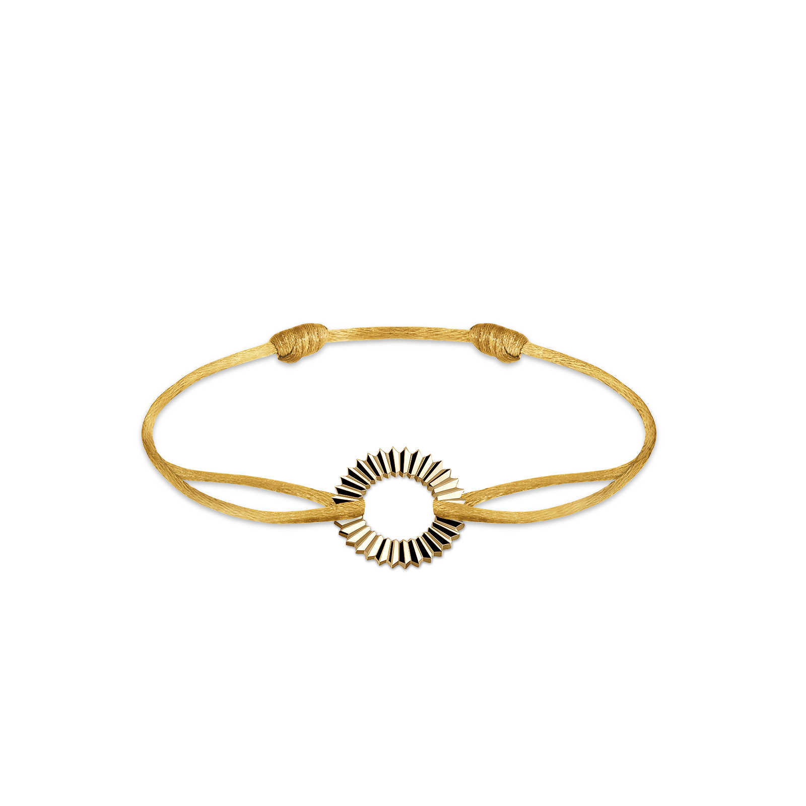 Cord Bracelet Yellow gold Entaille Rayons 1