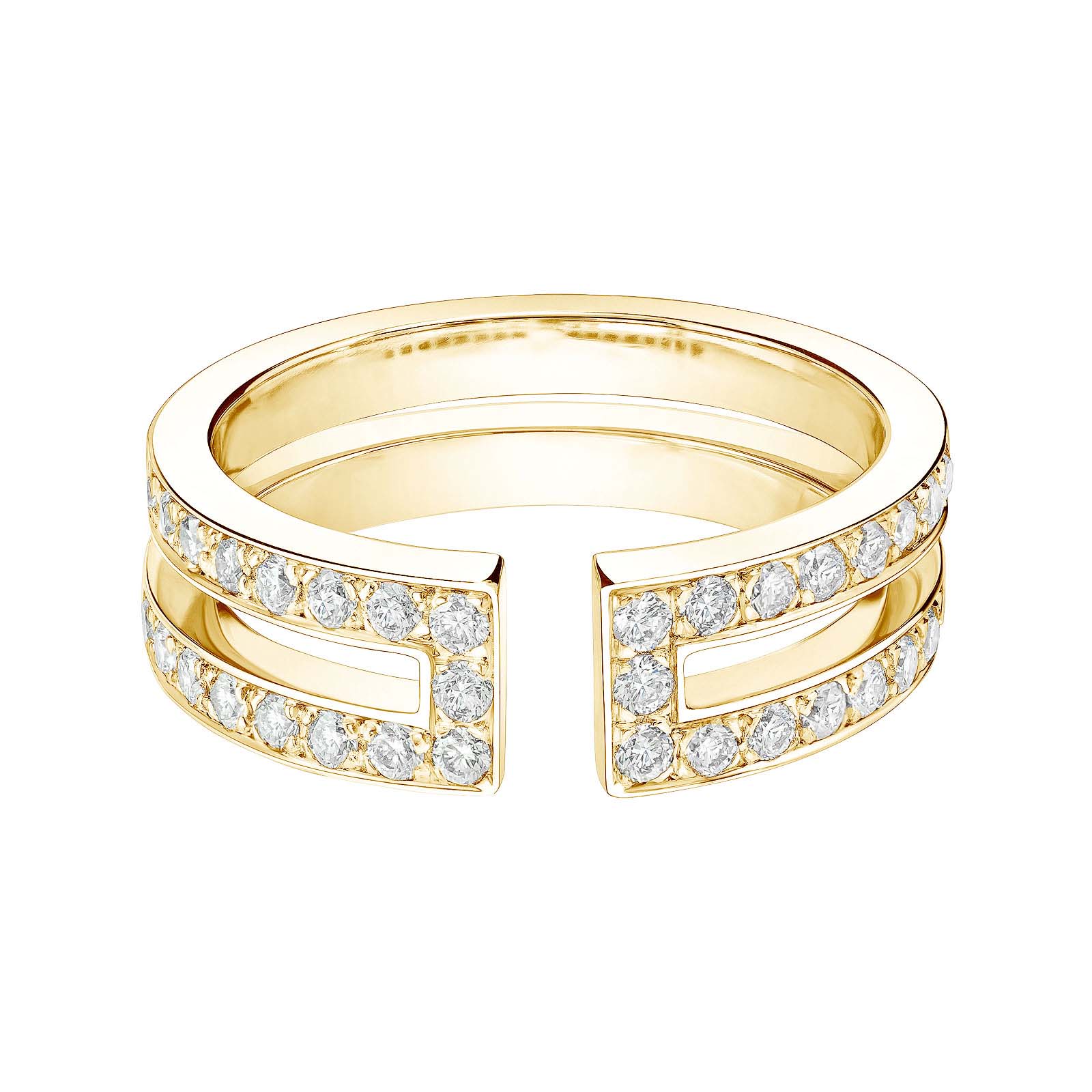 Ring Yellow gold Diamond Ariane Pavée 1