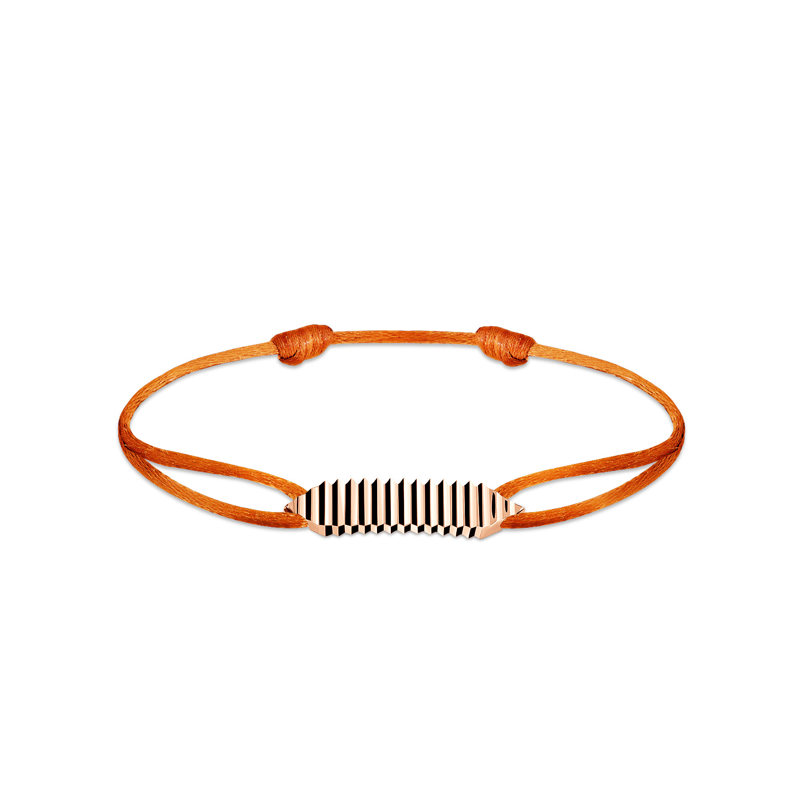 Kordel-Armband Roségold Entaille Crans 1