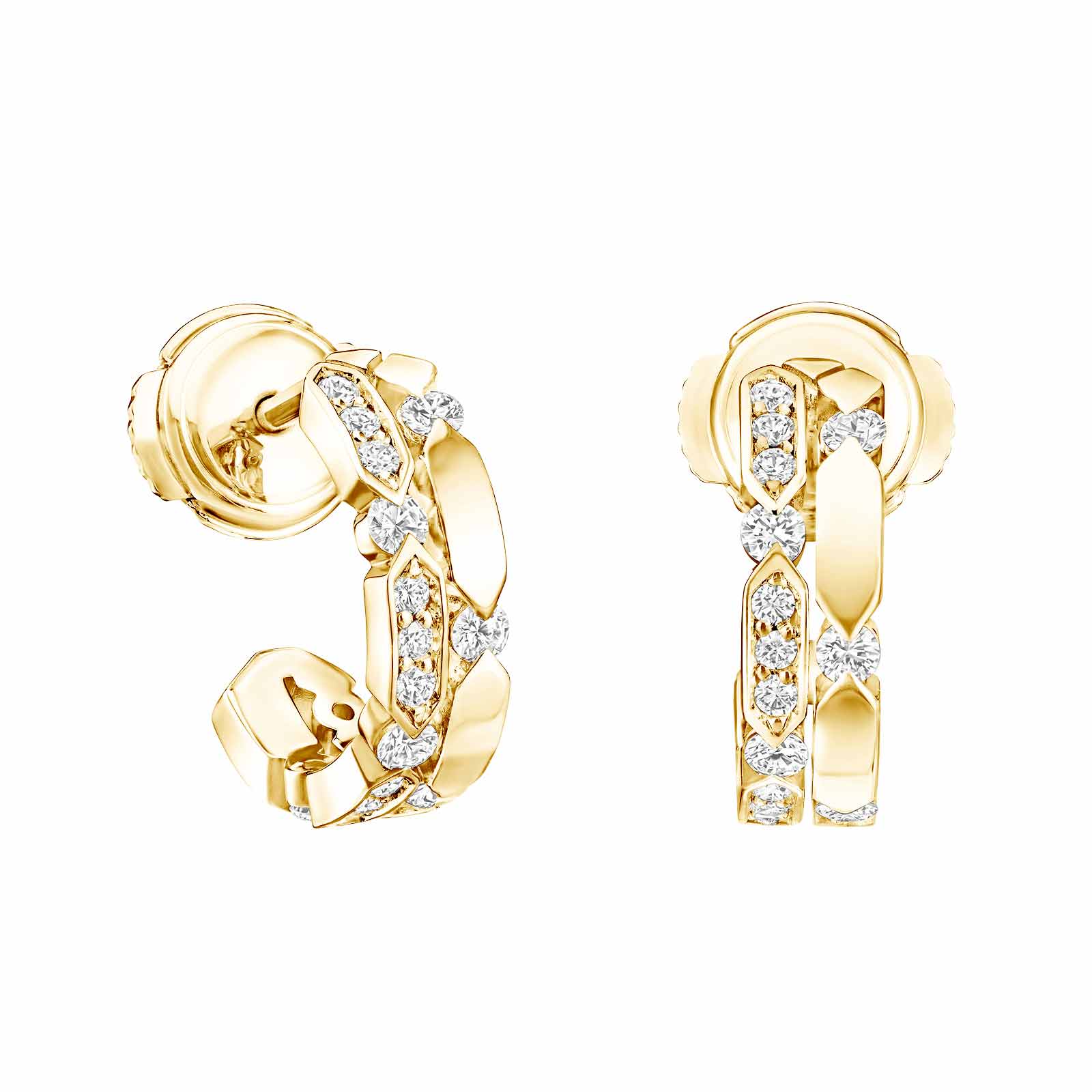Earrings Yellow gold Diamond MET 1