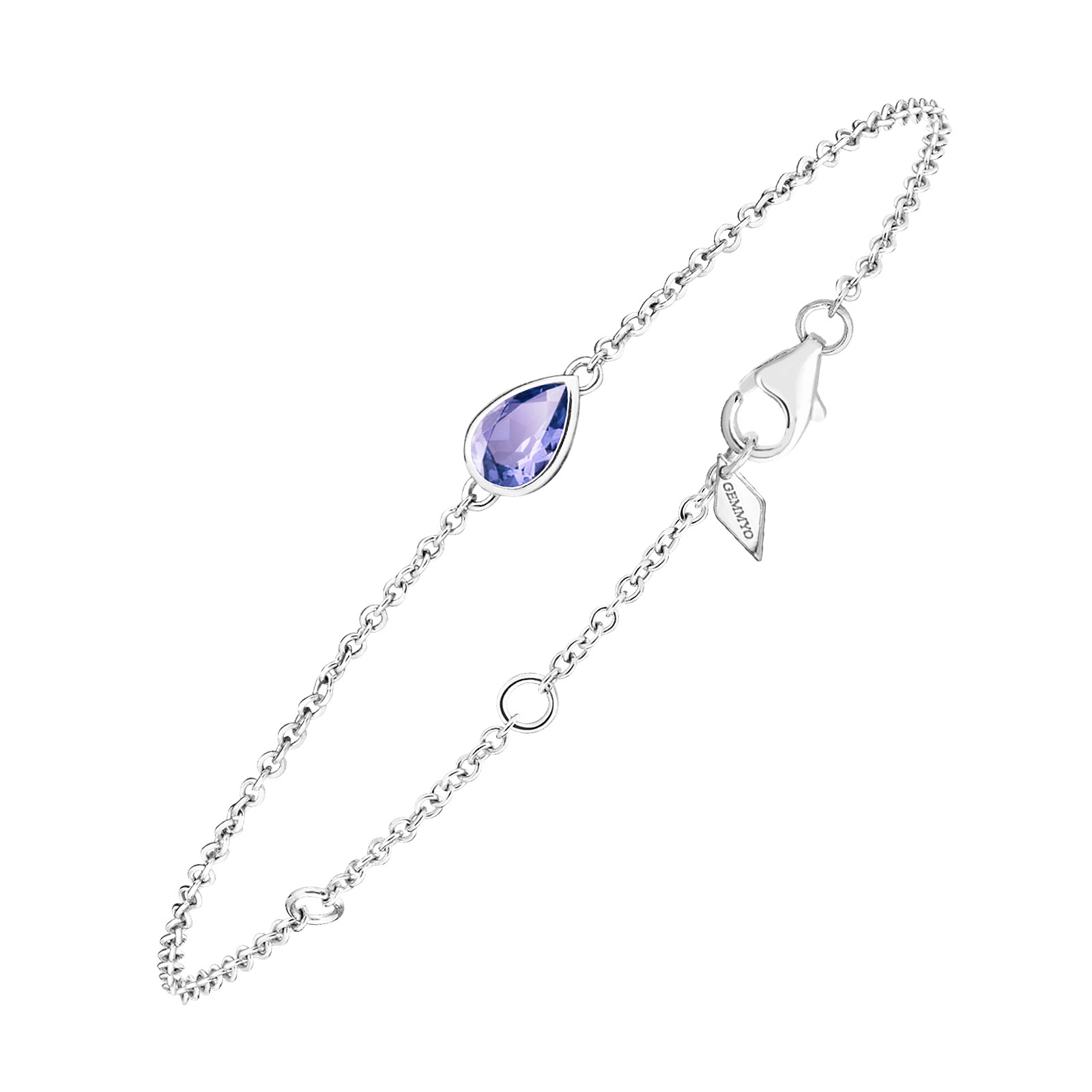 Bracelet White gold Tanzanite Gemmyorama 1