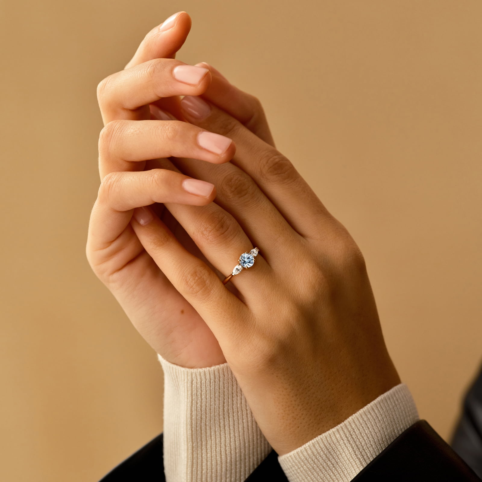 Bague Or jaune Diamant Lady Duo de Poires 4