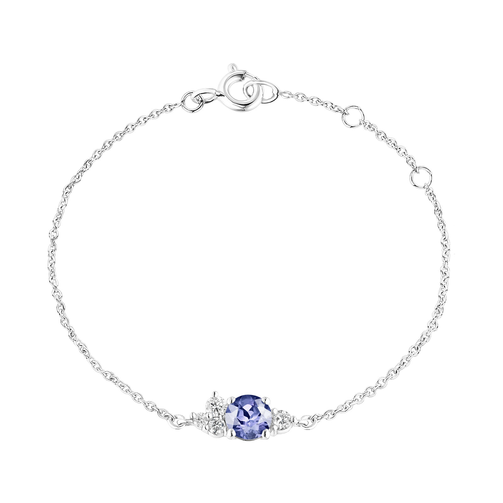 Bracelet Or blanc Tanzanite et diamants Baby EverBloom 1