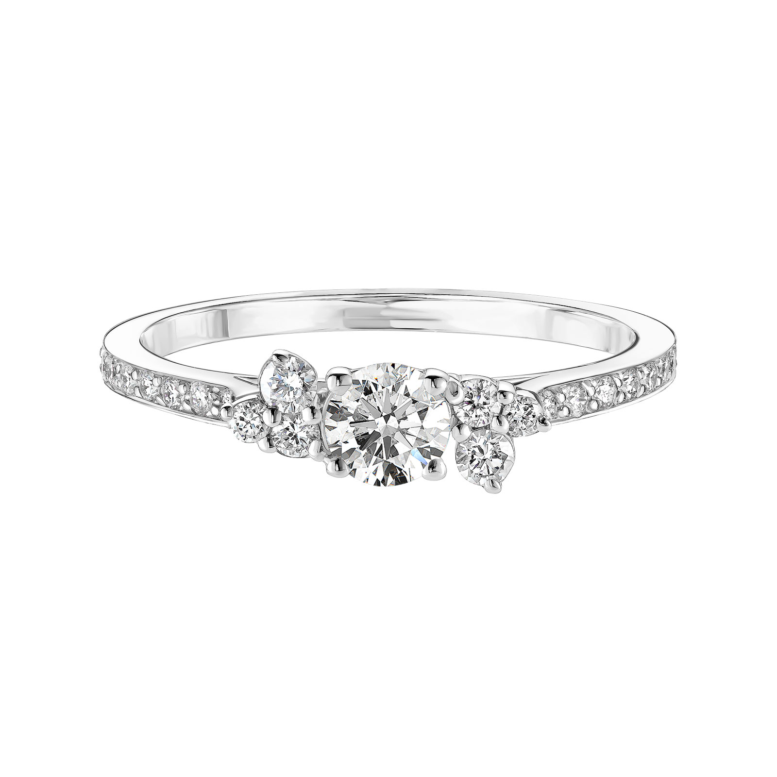 Ring White gold Diamond Baby EverBloom Pavée 1