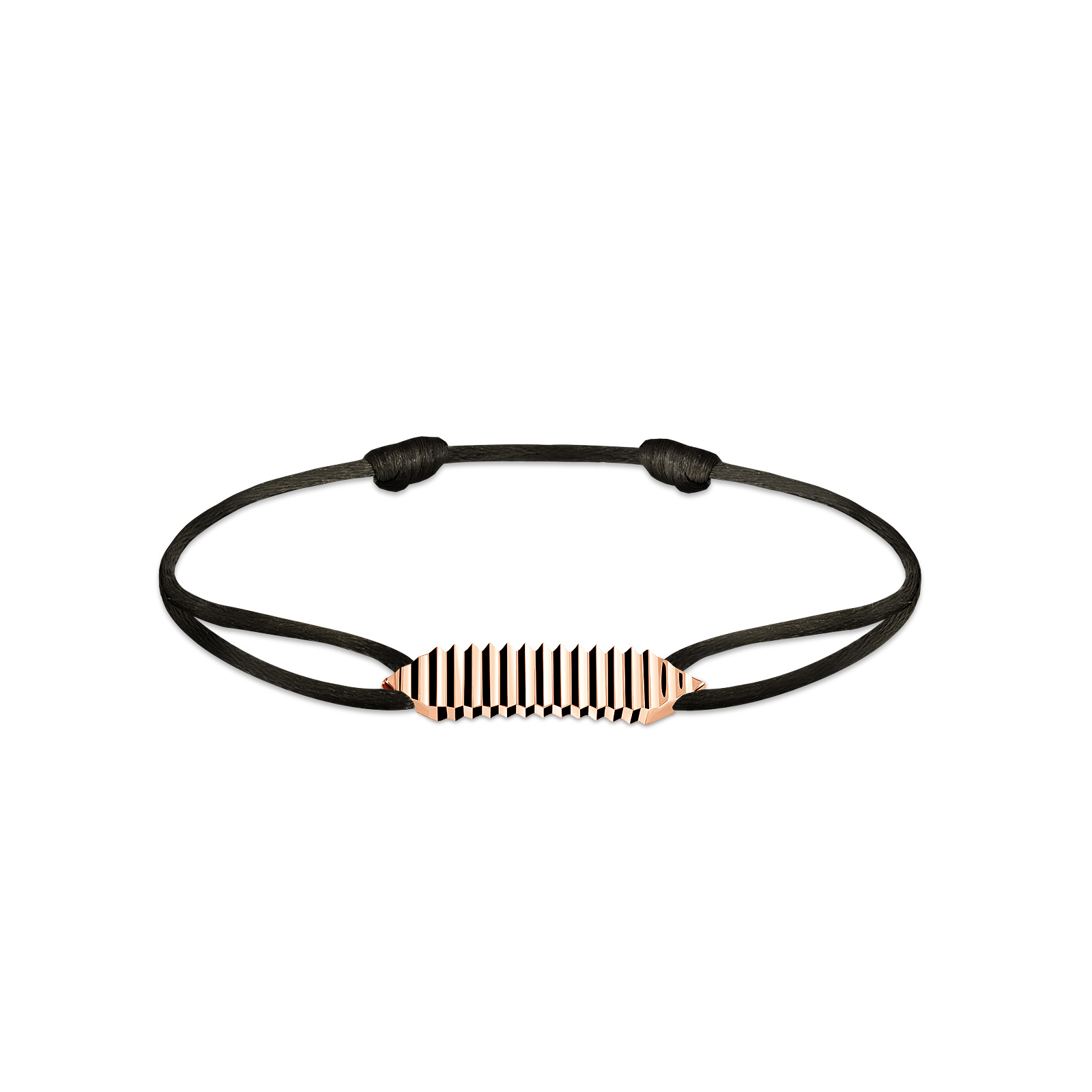 Kordel-Armband Roségold Entaille Crans 1