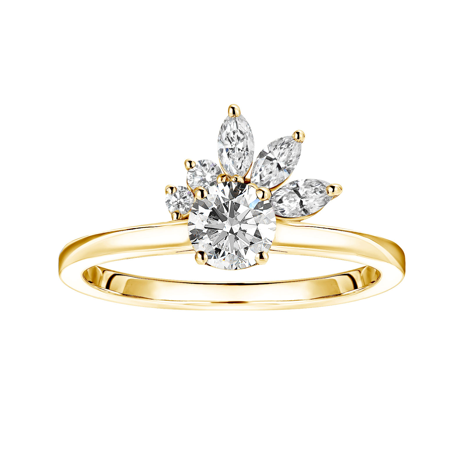 Ring Gelbgold Diamant Little EverBloom 1