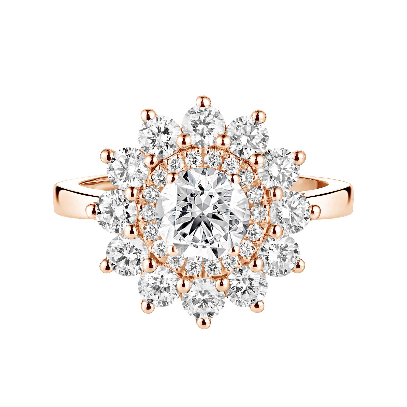 Ring Roségold Diamant Lefkos 6 mm 1