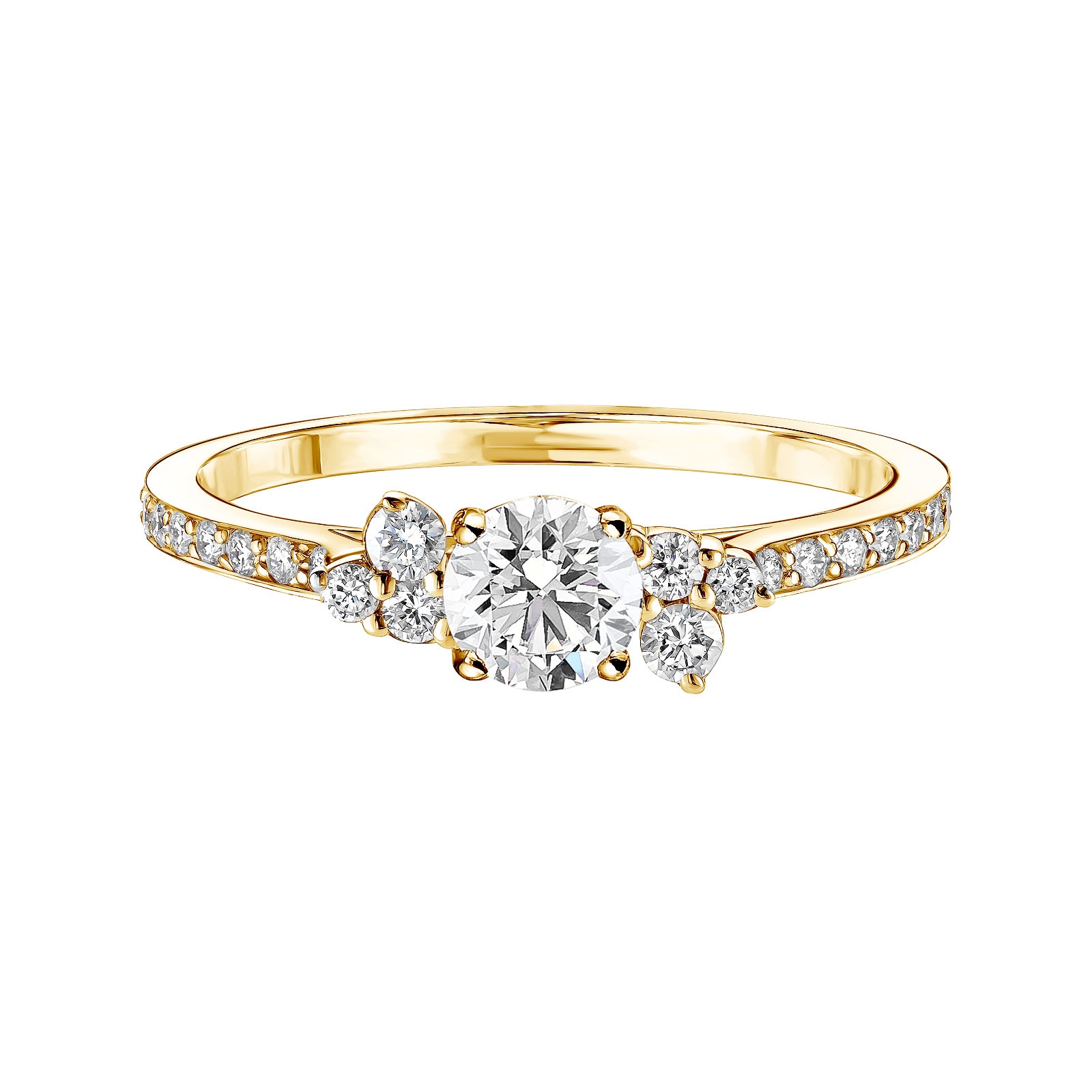 Ring Gelbgold Diamant Baby EverBloom 0,4 ct Pavée 1