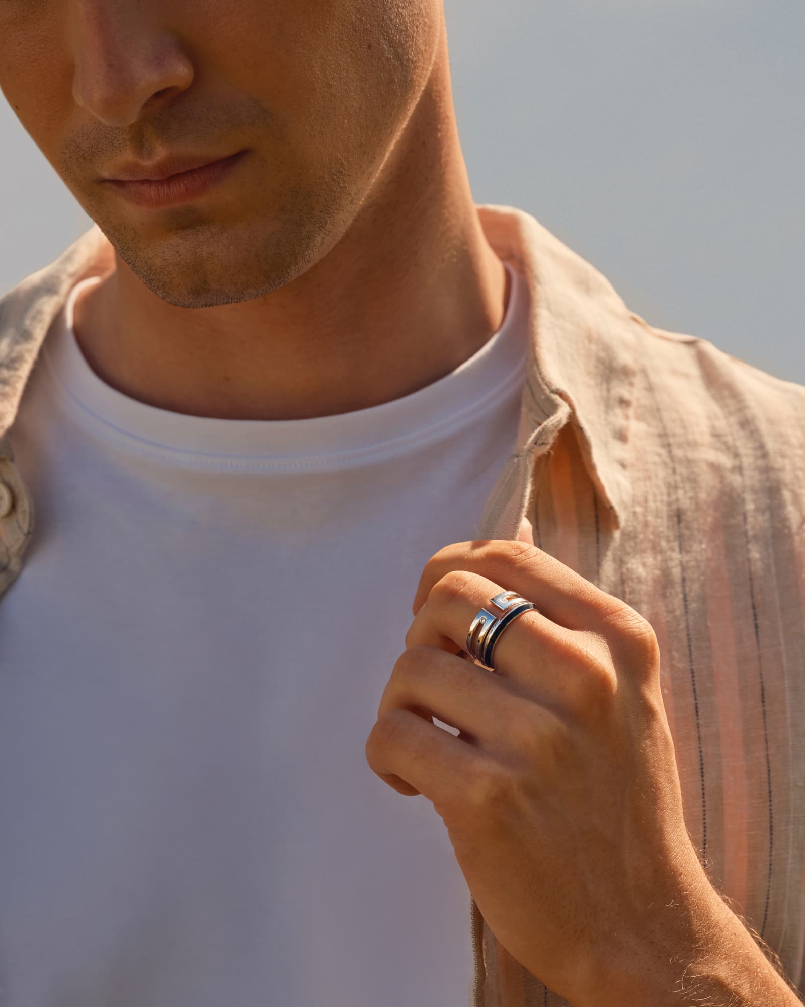 Ring Rose gold Thésée Laque 3,5 mm 5