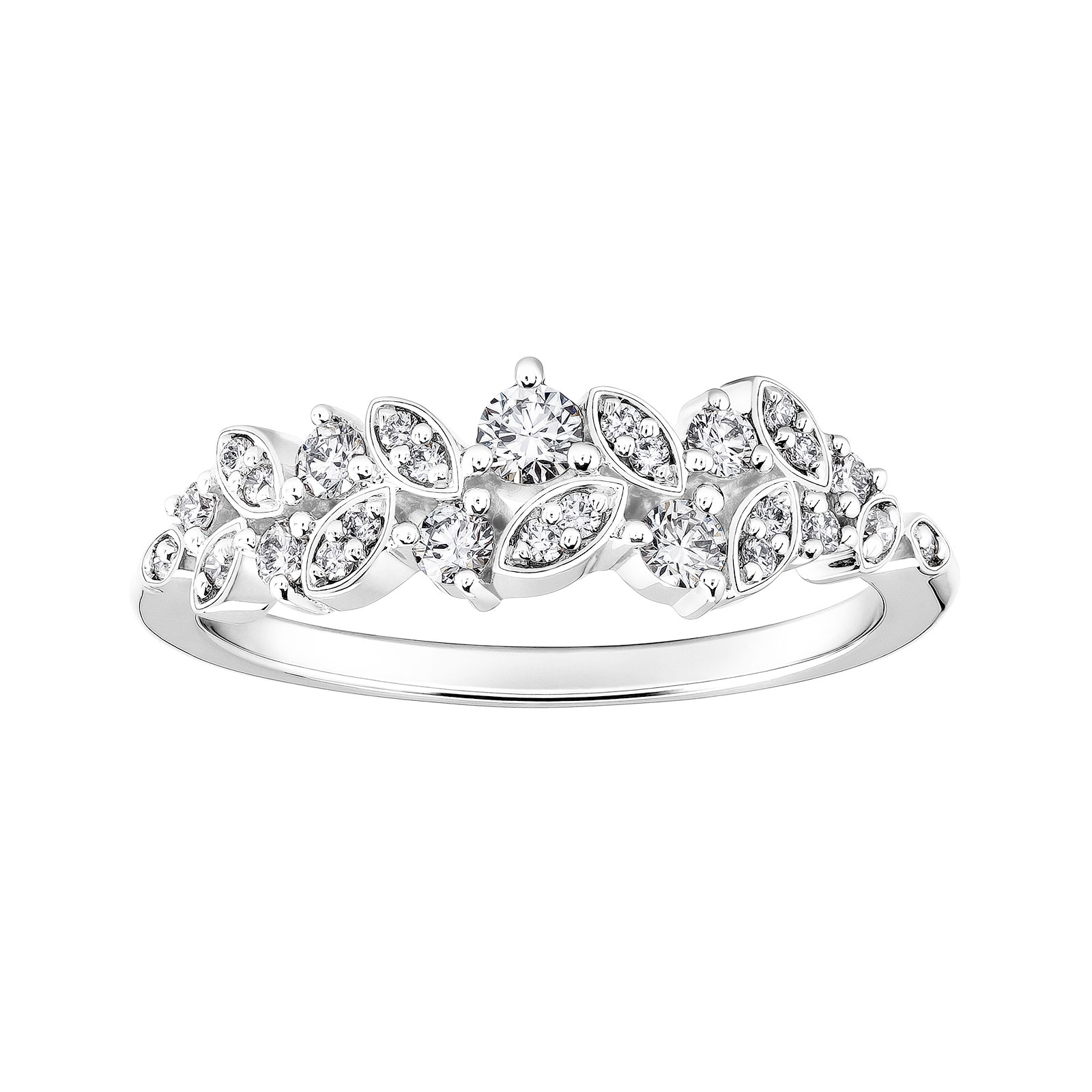 Wedding band White gold Diamond EverBloom 1