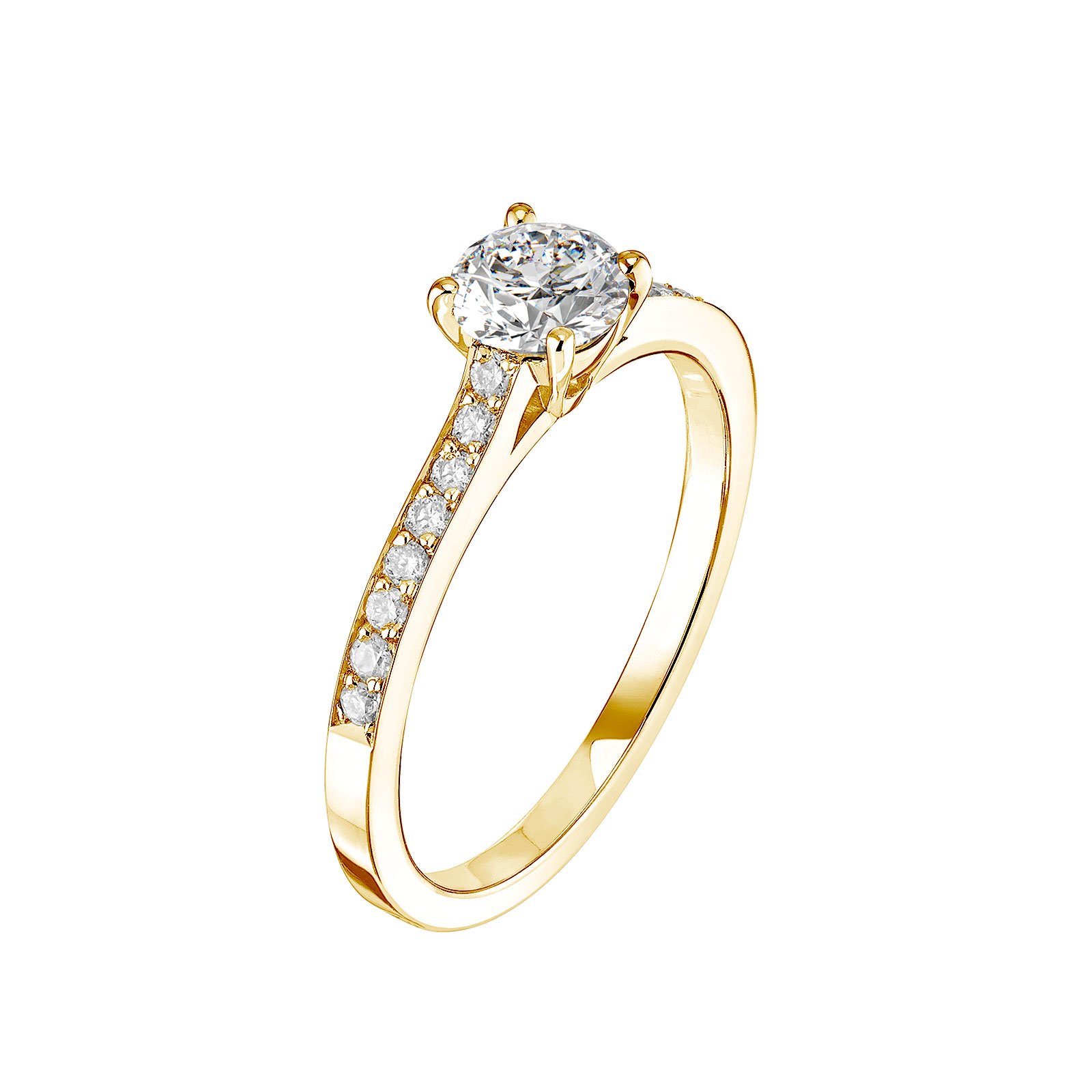 Ring Gelbgold Diamant Little Lady Pavée 1