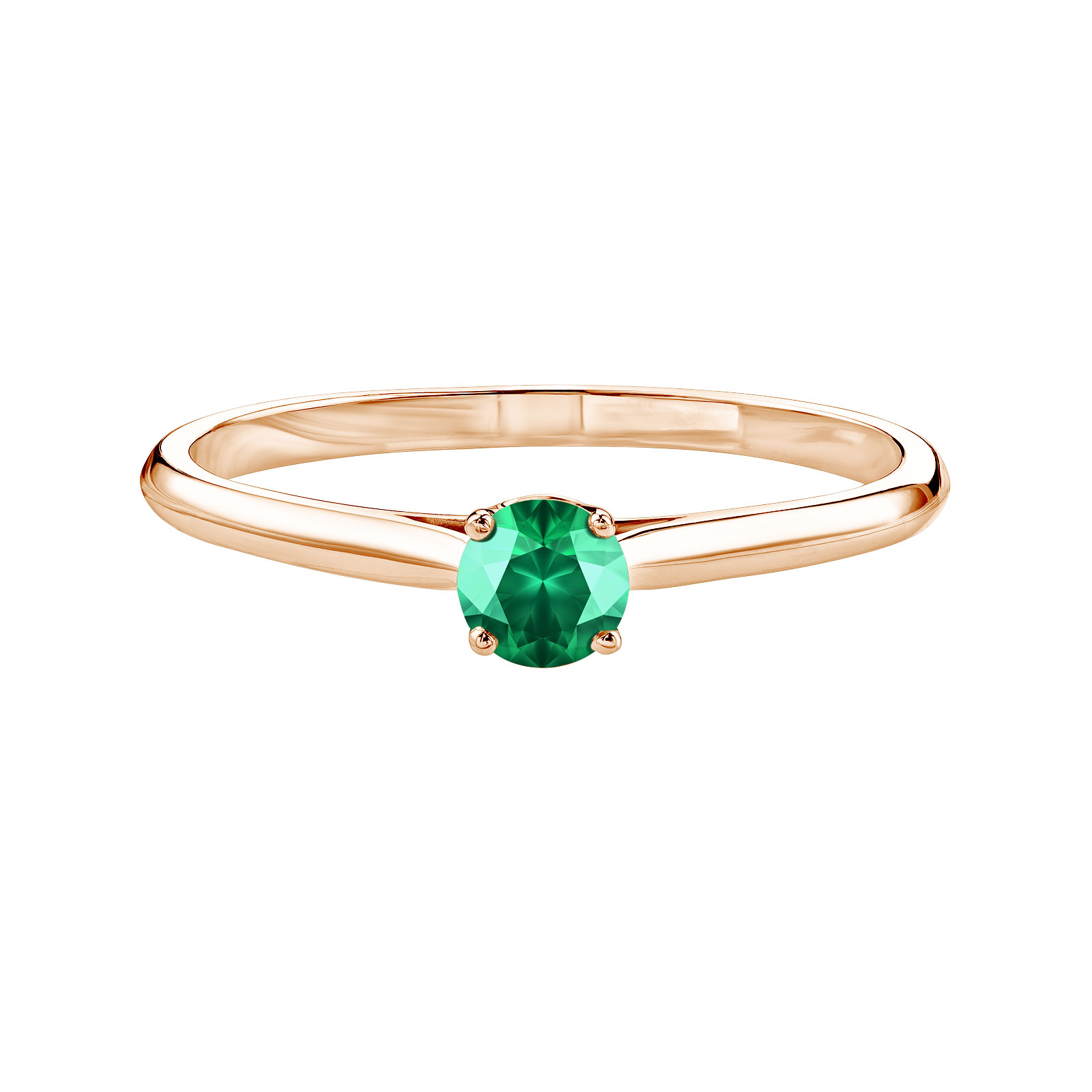 Ring Rose gold Emerald Baby Lady 1