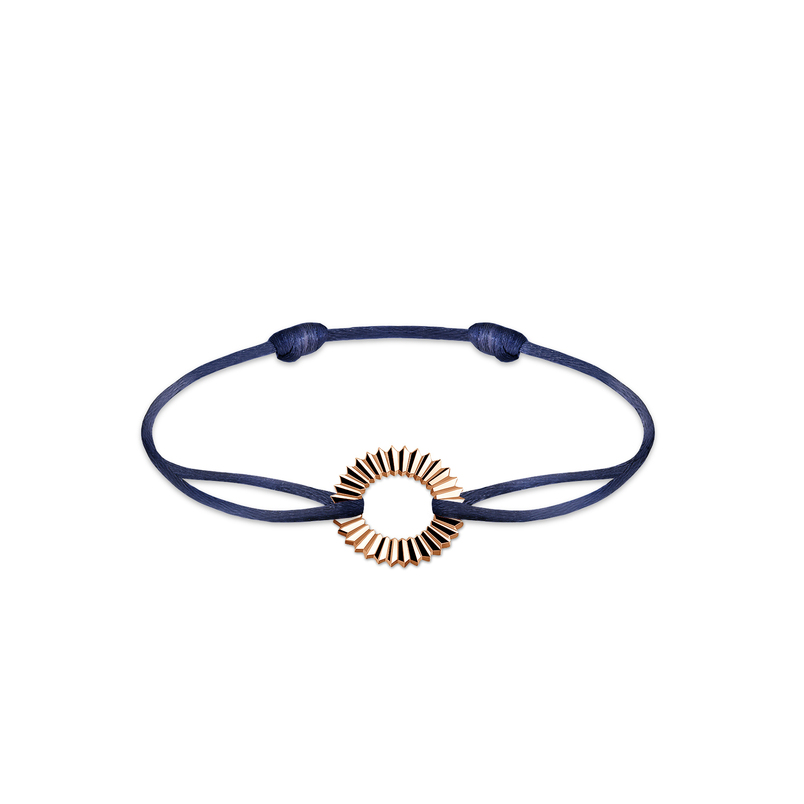 Cord Bracelet Rose gold Entaille Rayons 1