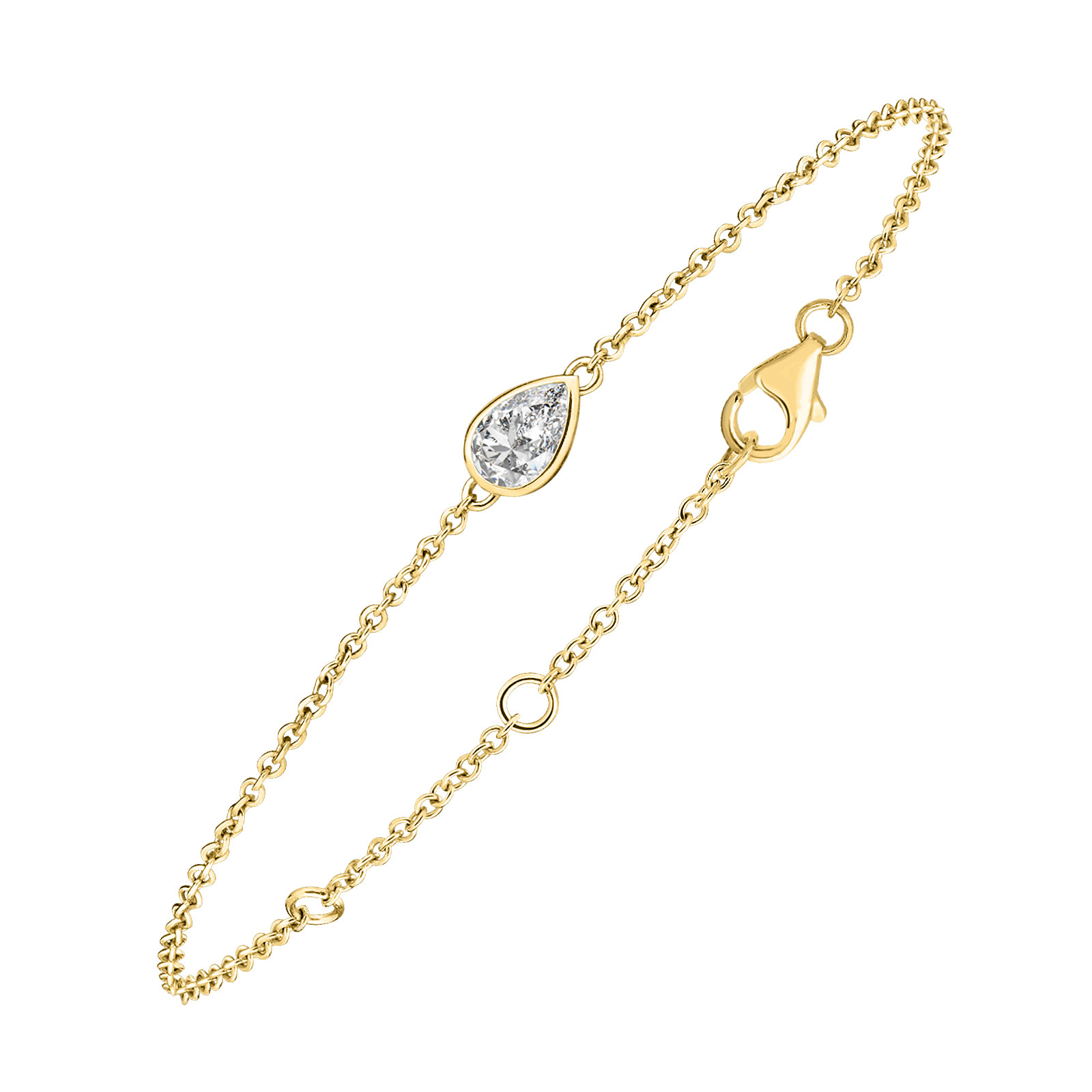 Bracelet Or jaune Diamant Gemmyorama 1