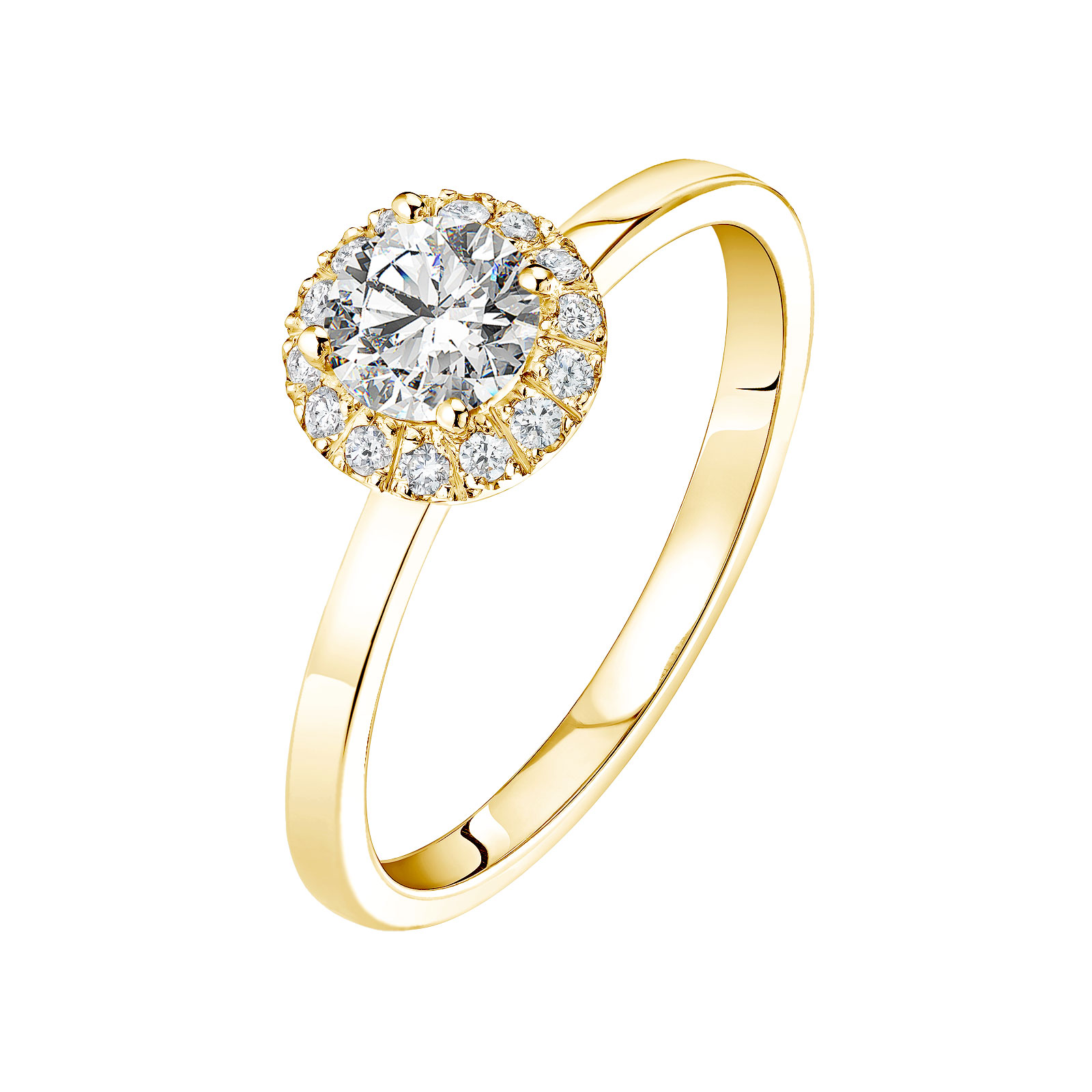 Ring Yellow gold Diamond Rétromantique M 1