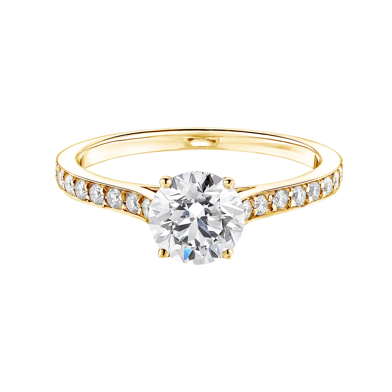 Ring Yellow gold Diamond Lady Pavée 1 ct 1